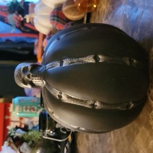 Black Ceramic skull pu.pkin